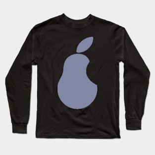 Iconic Pear Brand Blue Long Sleeve T-Shirt